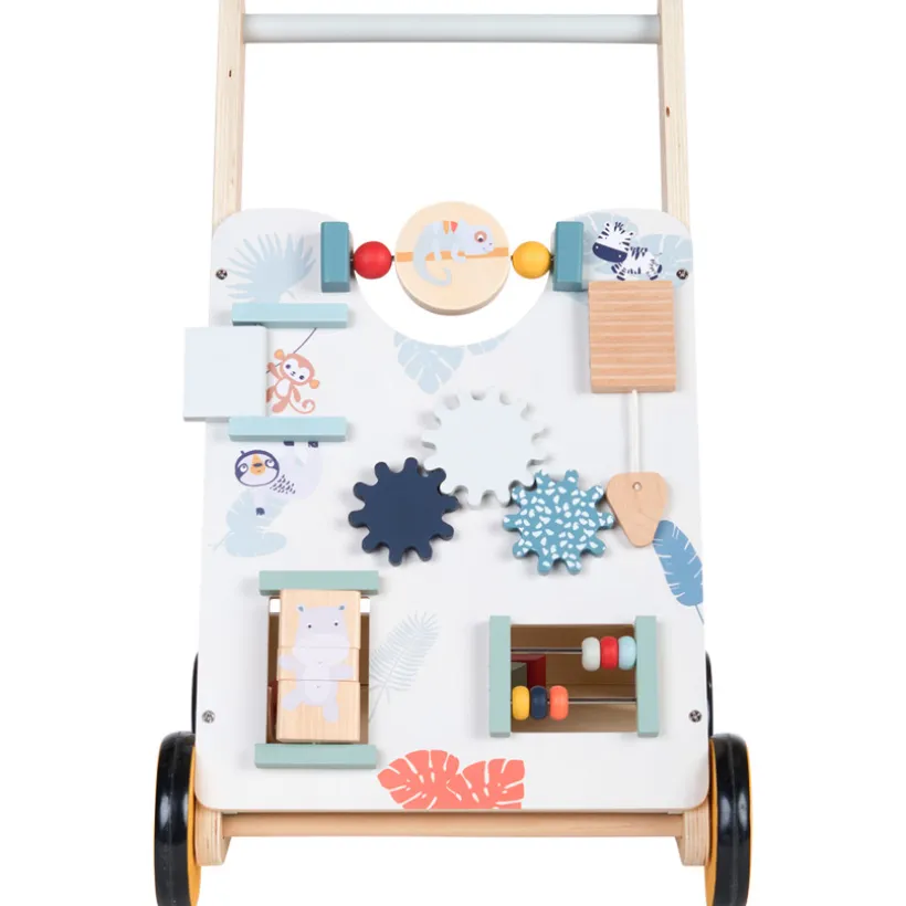 Chariot de marche et d'activités en bois Happy Wild