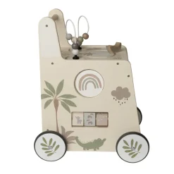 Chariot de marche ludique en bois Little Savane