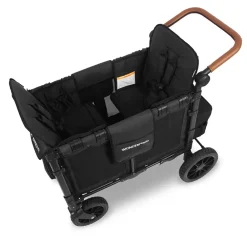 Chariot de transport pour enfants double Luxe Volcano Black