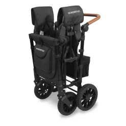Chariot de transport pour enfants double Luxe Volcano Black