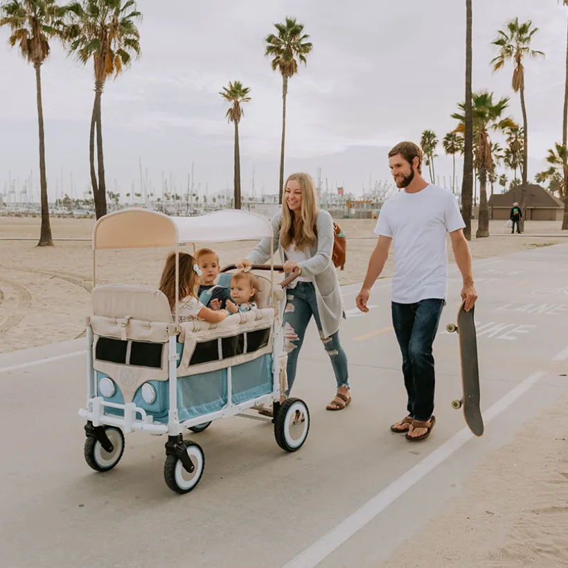 Chariot de transport pour enfants Volkswagen VW4 bondi blue