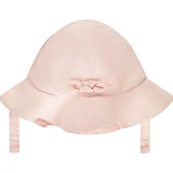 Charlotte en toile unie avec nœud pour bébé fille