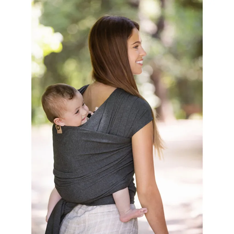 Écharpe de portage Lia certifié Oeko-Tex - Gris