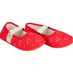 Chaussons babies imprimé cœurs pour fille