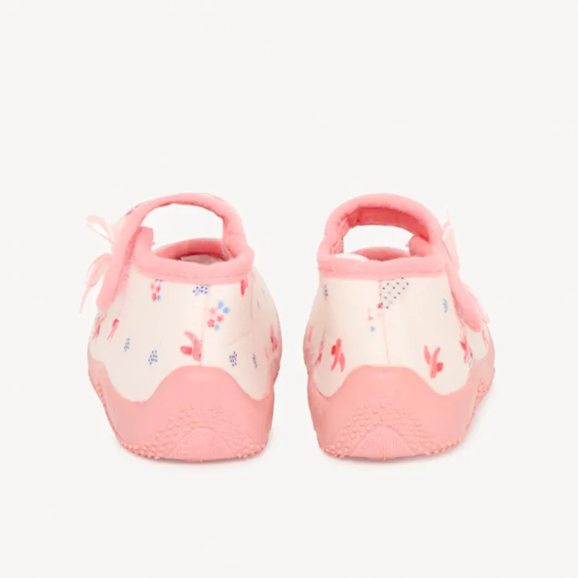 Chaussons babies imprimé fantaisie pour bébé fille