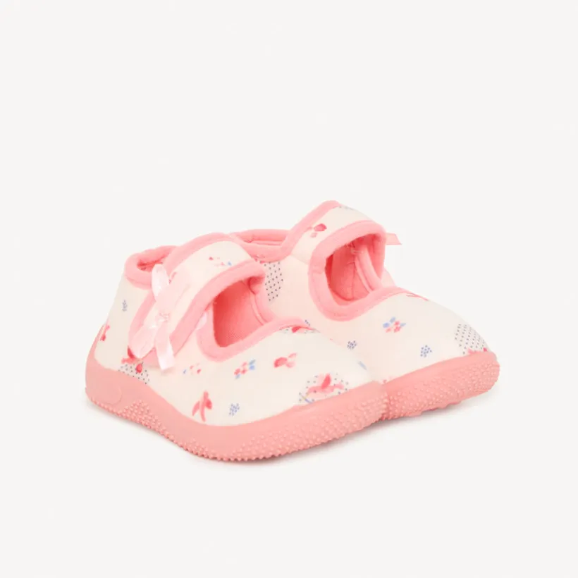 Chaussons babies imprimé fantaisie pour bébé fille
