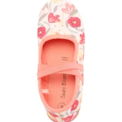 Chaussons babies imprimé floral pour fille