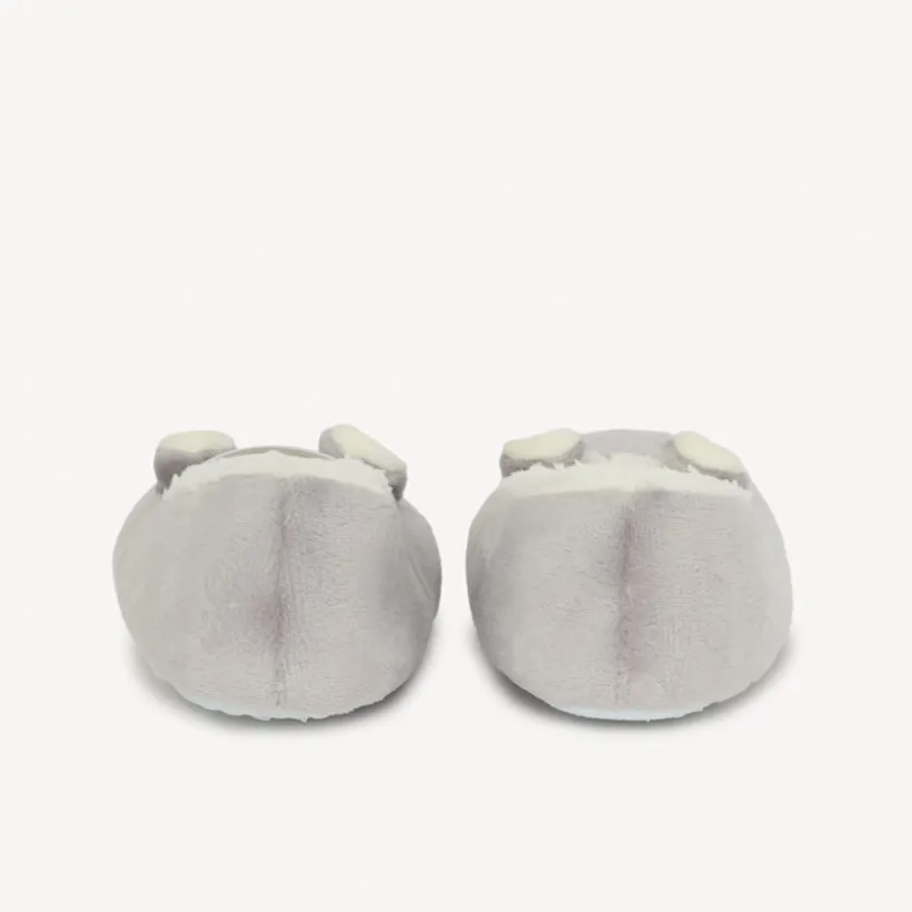 Chaussons babies lapin en velours et sherpa pour fille