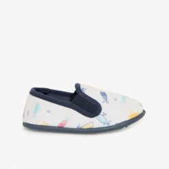 Chaussons bas imprimé baleines pour bébé garçon