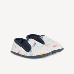 Chaussons bas imprimé baleines pour bébé garçon