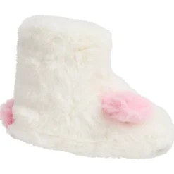 Chaussons bottes à fausse fourrure chien pour bébé fille