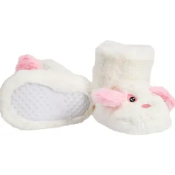 Chaussons bottes à fausse fourrure chien pour bébé fille