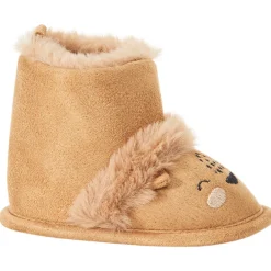 Chaussons bottes fourrés lion pour bébé garçon