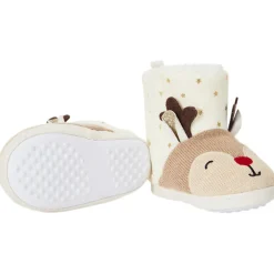 Chaussons bottes renne de Noël pour bébé fille