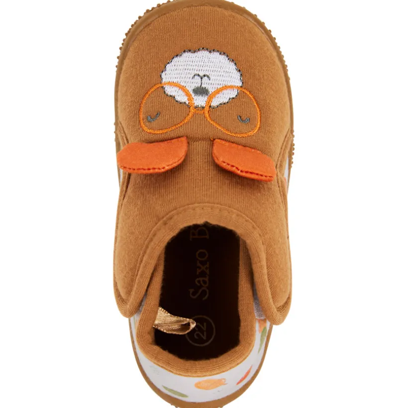 Chaussons bottillons ludiques écureuil pour bébé garçon