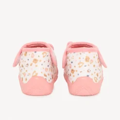 Chaussons bottillons motif chat pour bébé fille