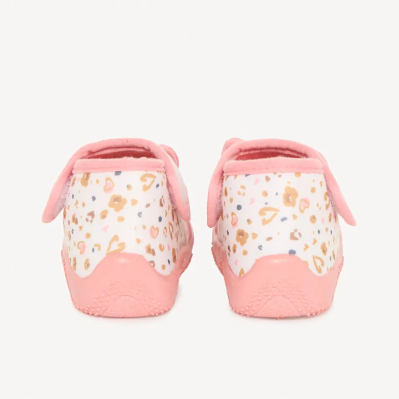 Chaussons bottillons motif chat pour bébé fille