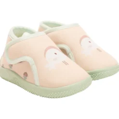 Chaussons bottillons velcro print oiseau pour bébé fille