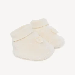 Chaussons en sherpa moutonné pour bébé fille