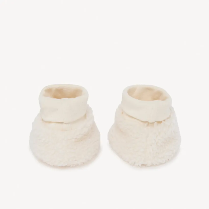Chaussons en sherpa moutonné pour bébé fille