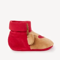 Chaussons en velours fantaisie Renne pour bébé