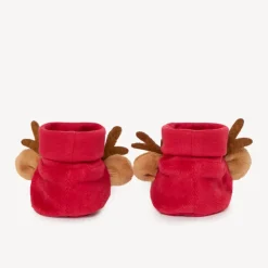 Chaussons en velours fantaisie Renne pour bébé
