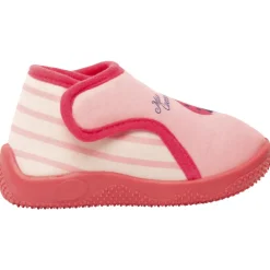 Chaussons forme bottillons print coccinelle à scratch pour bébé fille