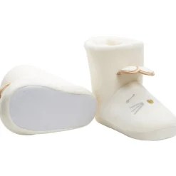 Chaussons fourrés forme bottes motif lapin