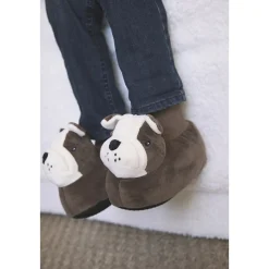 Chaussons peluche chien pour enfant garçon
