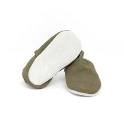Chaussons souples 0-3M en suède Babysoft trebol