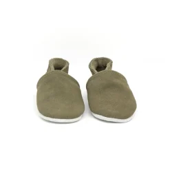 Chaussons souples 0-3M en suède Babysoft trebol