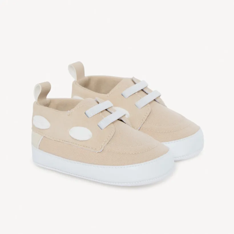 Chaussures bateau en toile pour bébé garçon