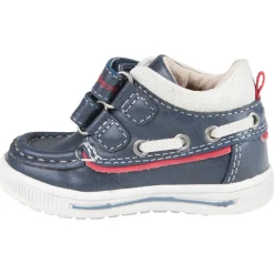 Chaussures forme bateau aspect cuir à scratchs