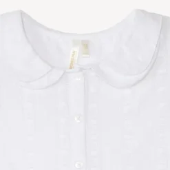 Chemise col claudine nouée à la taille pour bébé fille