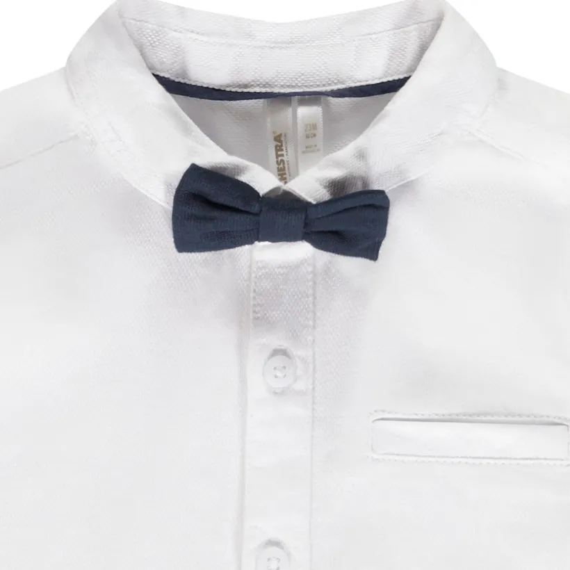 Chemise de cérémonie avec nœud papillon pour bébé garçon