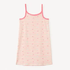 Chemise de nuit à bretelles style marinière imprimé cerises pour fille