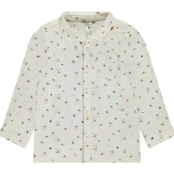 Chemise en double gaze de coton fantaisie + poche pour bébé garçon