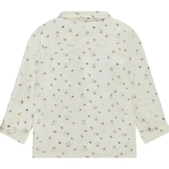 Chemise en double gaze de coton fantaisie + poche pour bébé garçon
