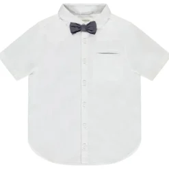 Chemise manches courtes avec nœud papillon pour garçon