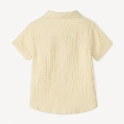 Chemise manches courtes en gaze pour bébé garçon