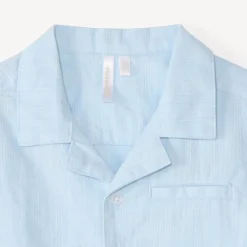 Chemise manches courtes en toile texturée pour bébé garçon