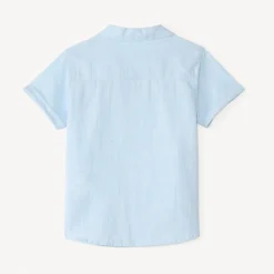 Chemise manches courtes en toile texturée pour bébé garçon