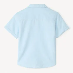 Chemise manches courtes en toile texturée pour garçon