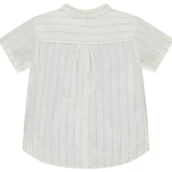 Chemise manches courtes en voile rayée pour bébé garçon