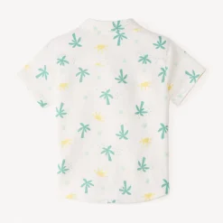 Chemise manches courtes imprimé cactus et soleils pour bébé garçon