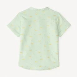 Chemise à manches courtes imprimé crocodile pour bébé garçon