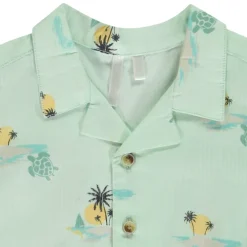 Chemise manches courtes imprimé îles pour bébé garçon