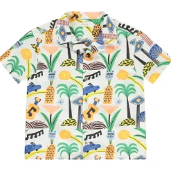 Chemise manches courtes imprimé fantaisie pour garçon
