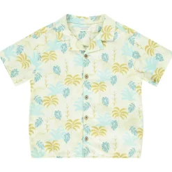 Chemise manches courtes imprimé palmiers pour garçon