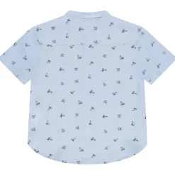 Chemise manches courtes imprimé voiliers pour garçon